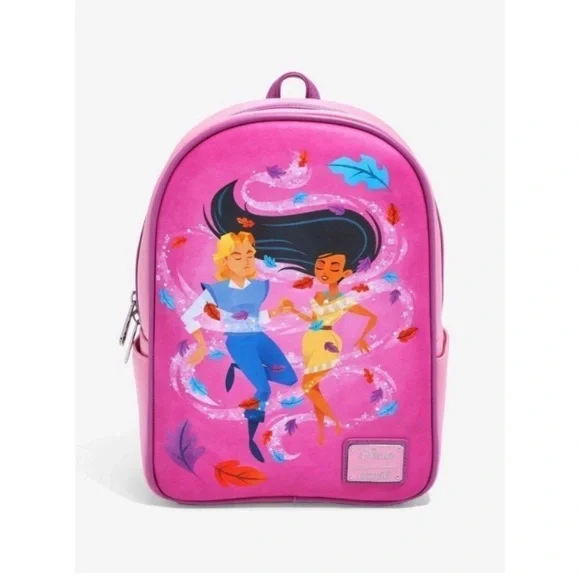 Loungefly Backpack HARD TAG!  NWT Colors of the Wind - Pocahontas & John Smith 94522.jpg main image 3